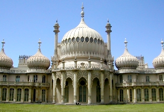 The Royal Pavilion i Brighton n&auml;ra m&aring;let