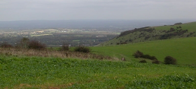 Utsikten fr&aring;n Ditchling Beacon