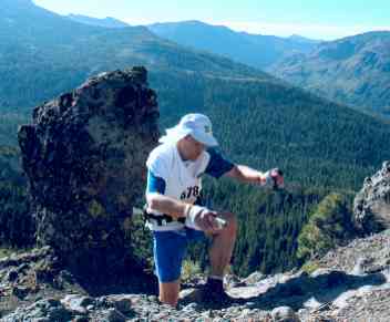 Kl&auml;ttringen uppf&ouml;r slalombackarna vid Squaw Valley